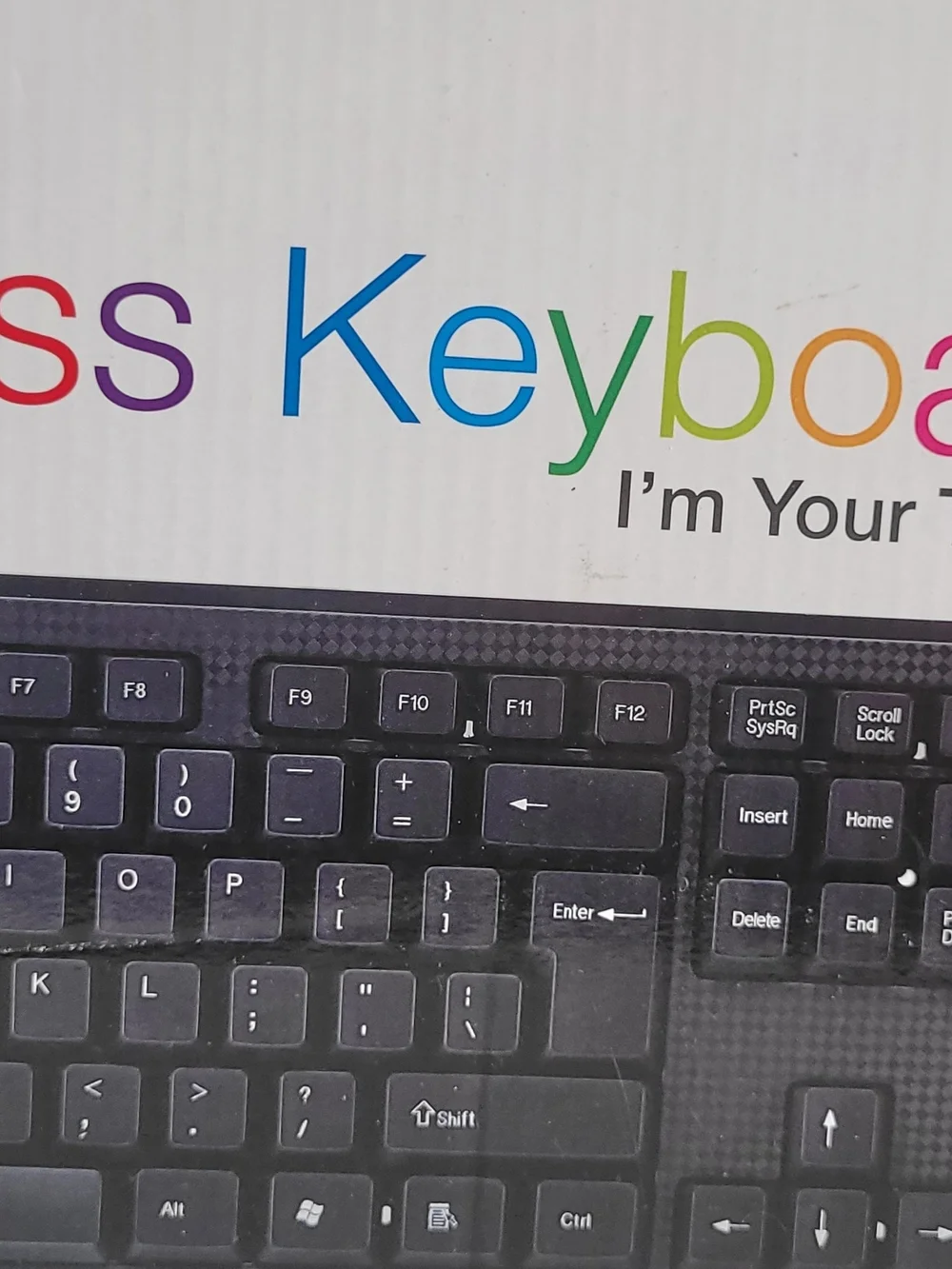 Memorex Wireless Full-Size Black Keyboard - 104-Key Layout